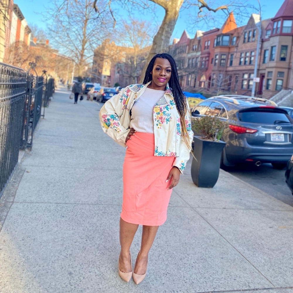 Pink Midi Skirt